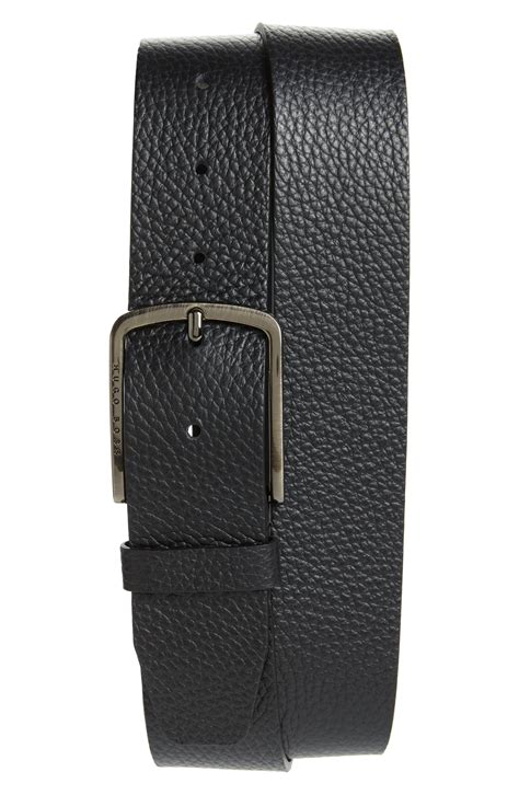 Pebbled Leather Belt 